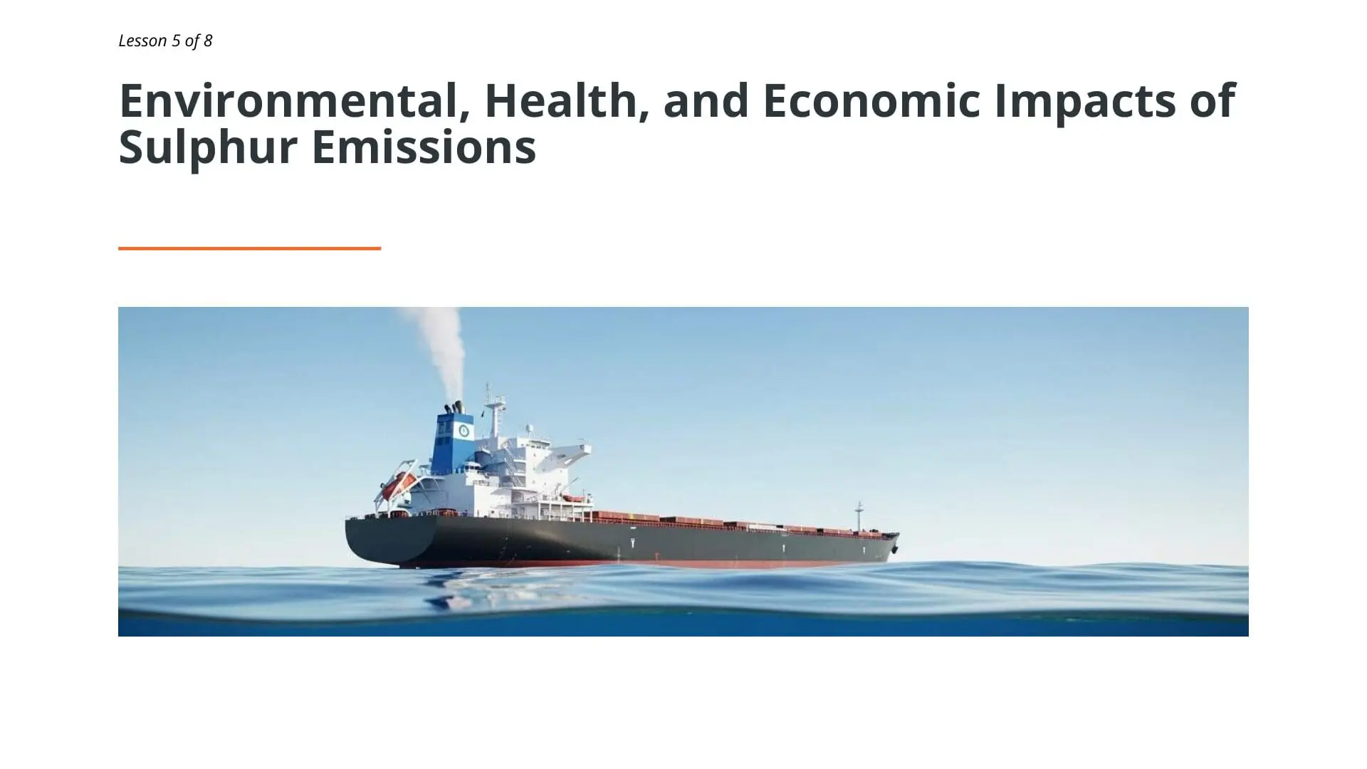 Large oil tanker vessel at sea with visible emissions from smokestack, illustrating IMO 2020 sulphur cap regulations and maritime environmental compliance
